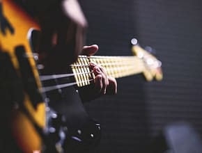 a person playing guitar